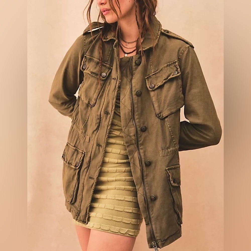 Free People - Green Surplus Jacket
